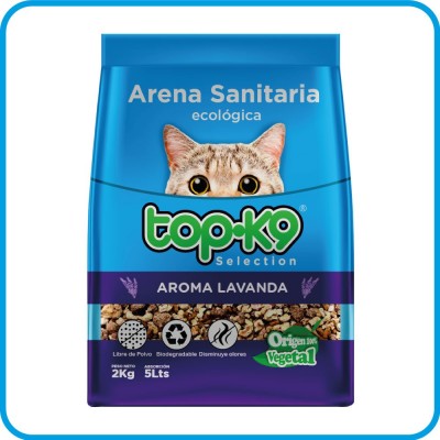 Arena Sanitaria TOPK9 Aroma Lavanda 2 kg 