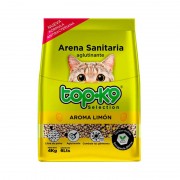 Top K9 Arena sanitaria Bolsa Reutilizable  Lavanda/ Talco de bebé/ Limón/ Manzana 15 kg