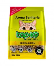 Top K9 Arena sanitaria Café Moka/Rosas/Limón/Talco de bebé/Manzana/Lavanda 4 kg