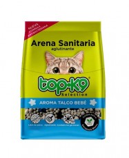 Top K9 Arena sanitaria Café Moka/Rosas/Limón/Talco de bebé/Manzana/Lavanda 4 kg