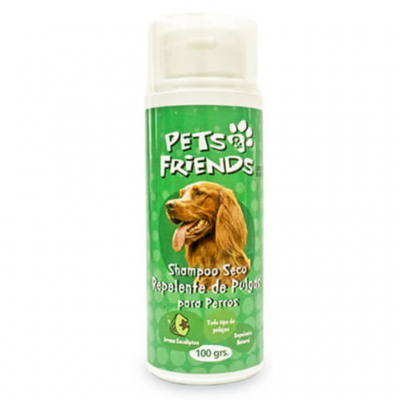 Shampoo Seco Pets Friends Repelente Pulgas 100 g