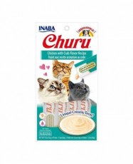 Churu Chicken with crab flavor recipe 56 g / 4 tubos