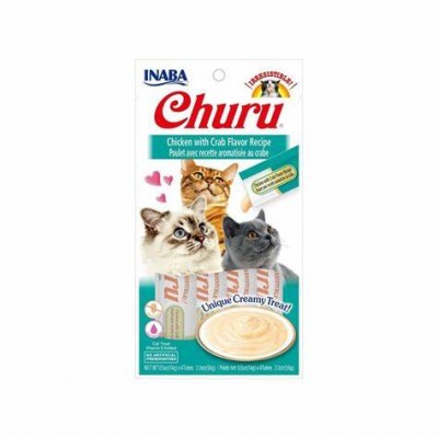 Churu Chicken with crab flavor recipe 56 g / 4 tubos