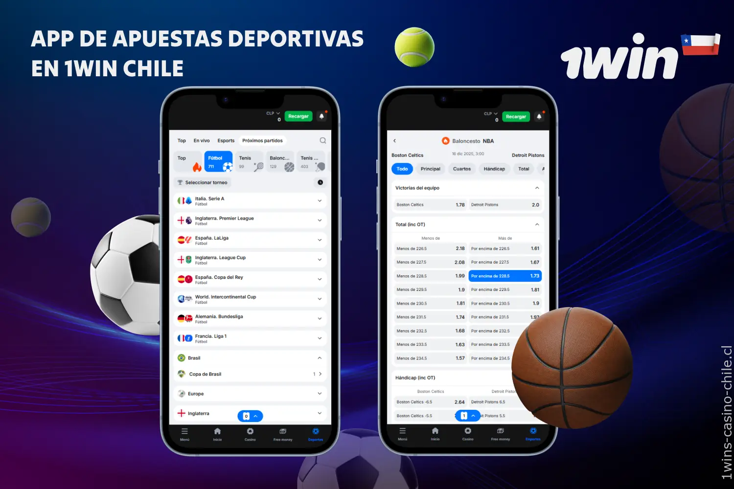 En la aplicación de 1win Chile, los usuarios tienen acceso a apuestas en diversos deportes